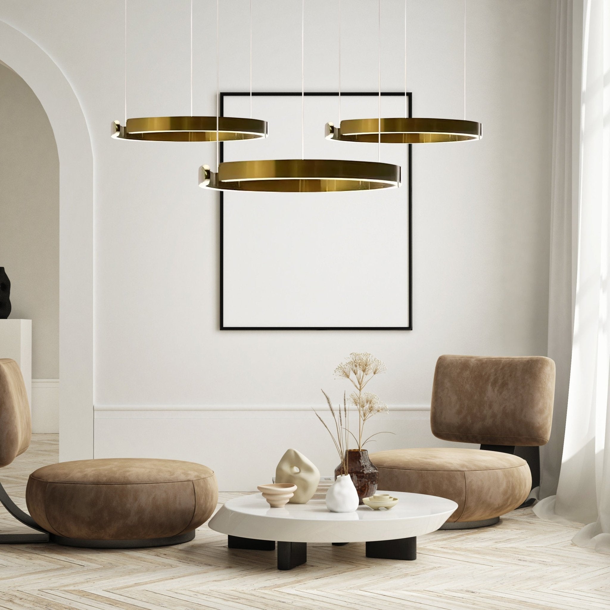 Freyza - Luminara | Elegant Modern Metal Pendant Chandelier Light