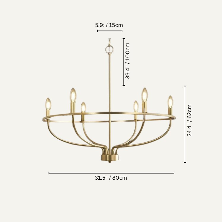 Freyza - Luminara | Elegant Modern Metal Pendant Chandelier Light