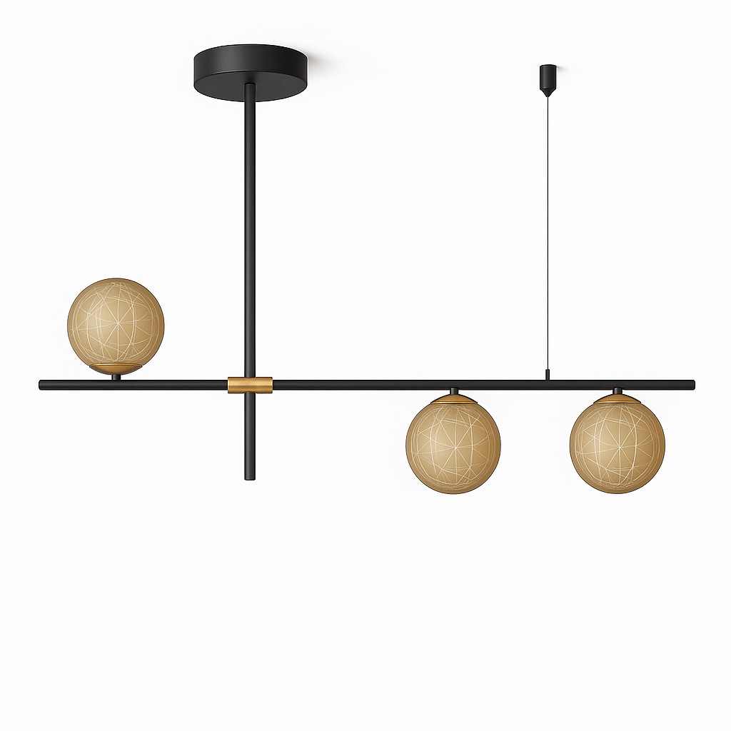 Freyza - Luminara | Elegant Modern Metal and Glass Chandelier Design
