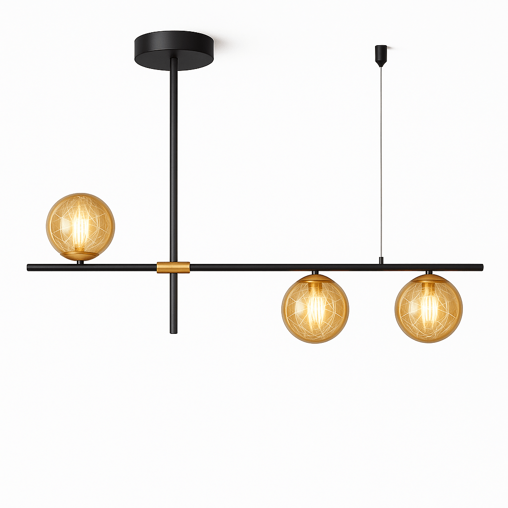 Freyza - Luminara | Elegant Modern Metal and Glass Chandelier Design