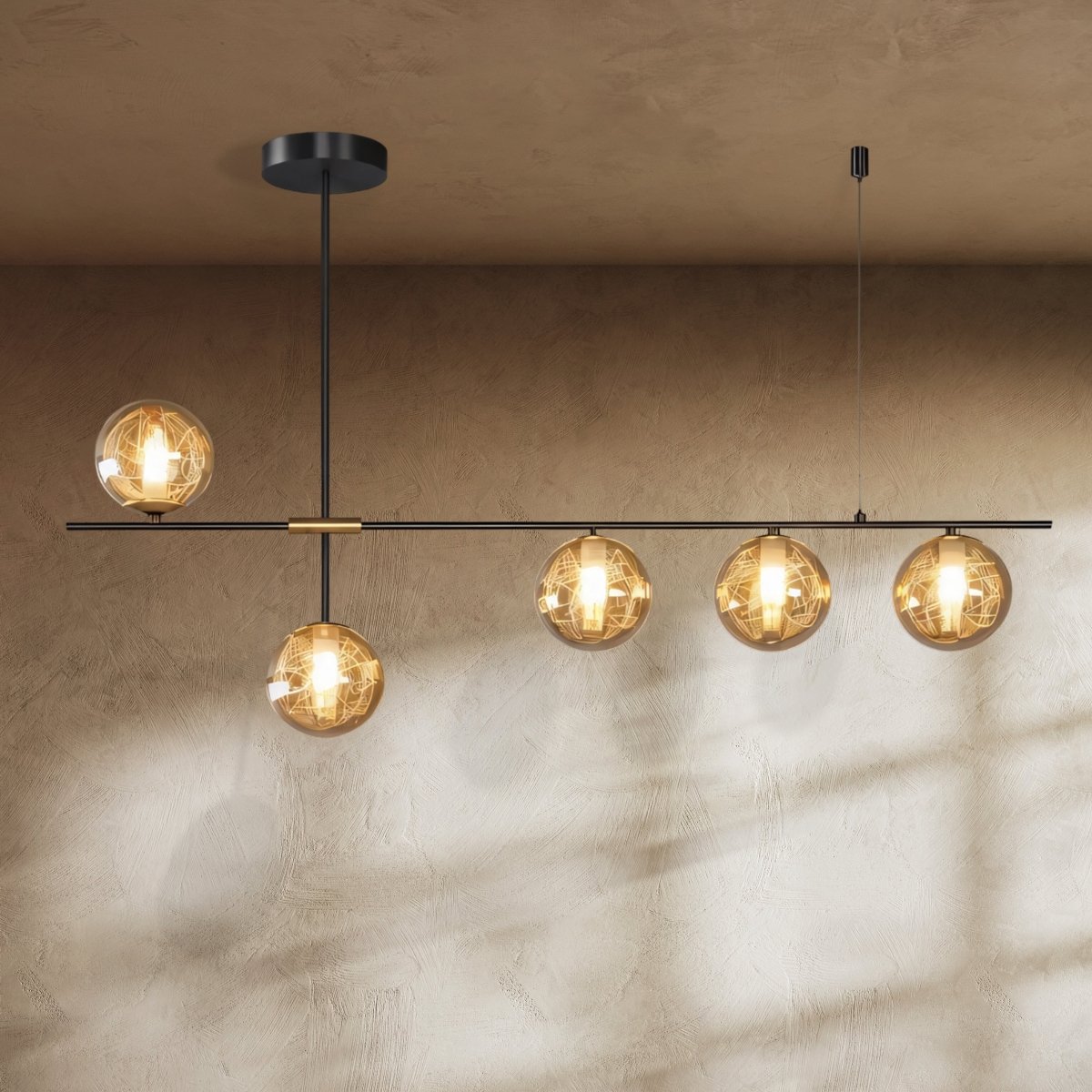 Freyza - Luminara | Elegant Modern Metal and Glass Chandelier Design