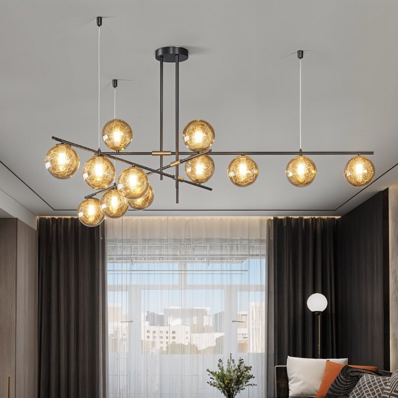 Freyza - Luminara | Elegant Modern Metal and Glass Chandelier Design
