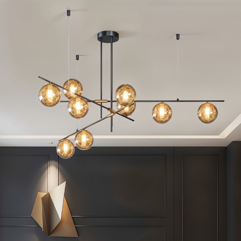 Freyza - Luminara | Elegant Modern Metal and Glass Chandelier Design