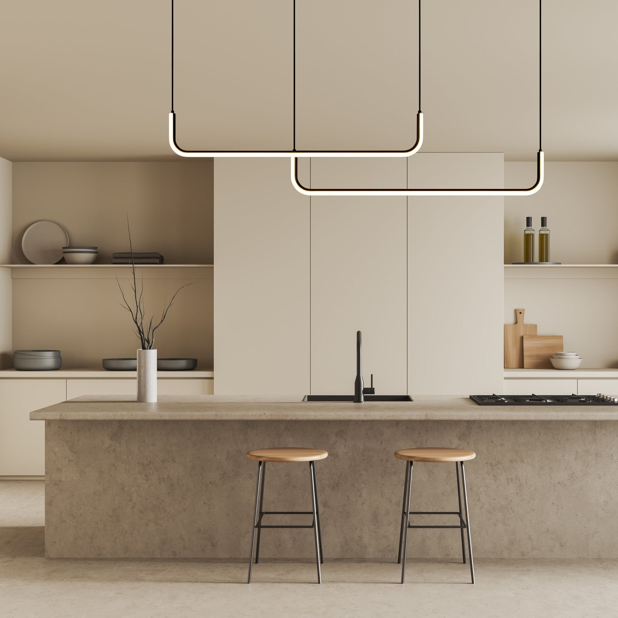 Freyza - Luminara | Elegant Modern Pendant Light for Kitchen and Dining Areas