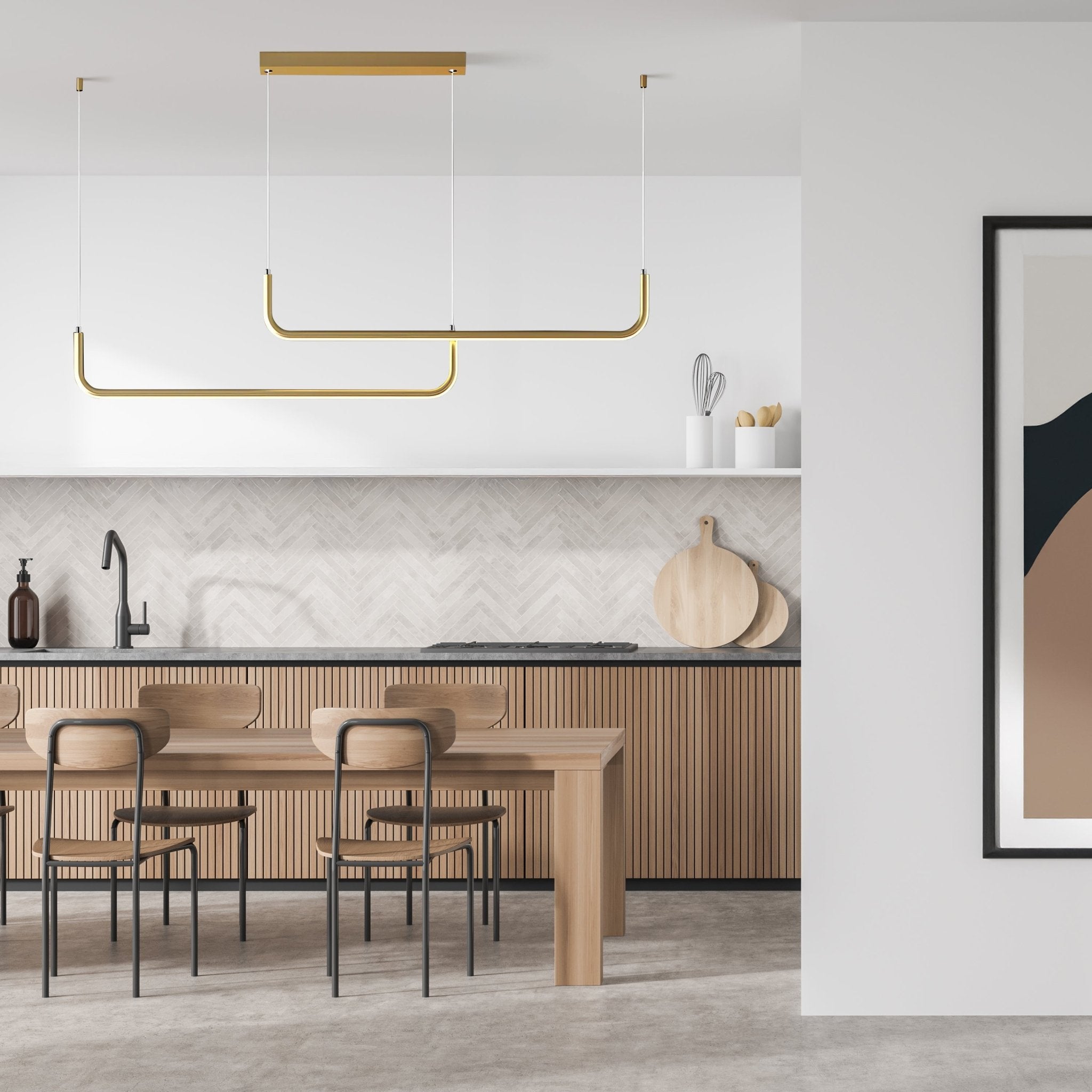 Freyza - Luminara | Elegant Modern Pendant Light for Kitchen and Dining Areas