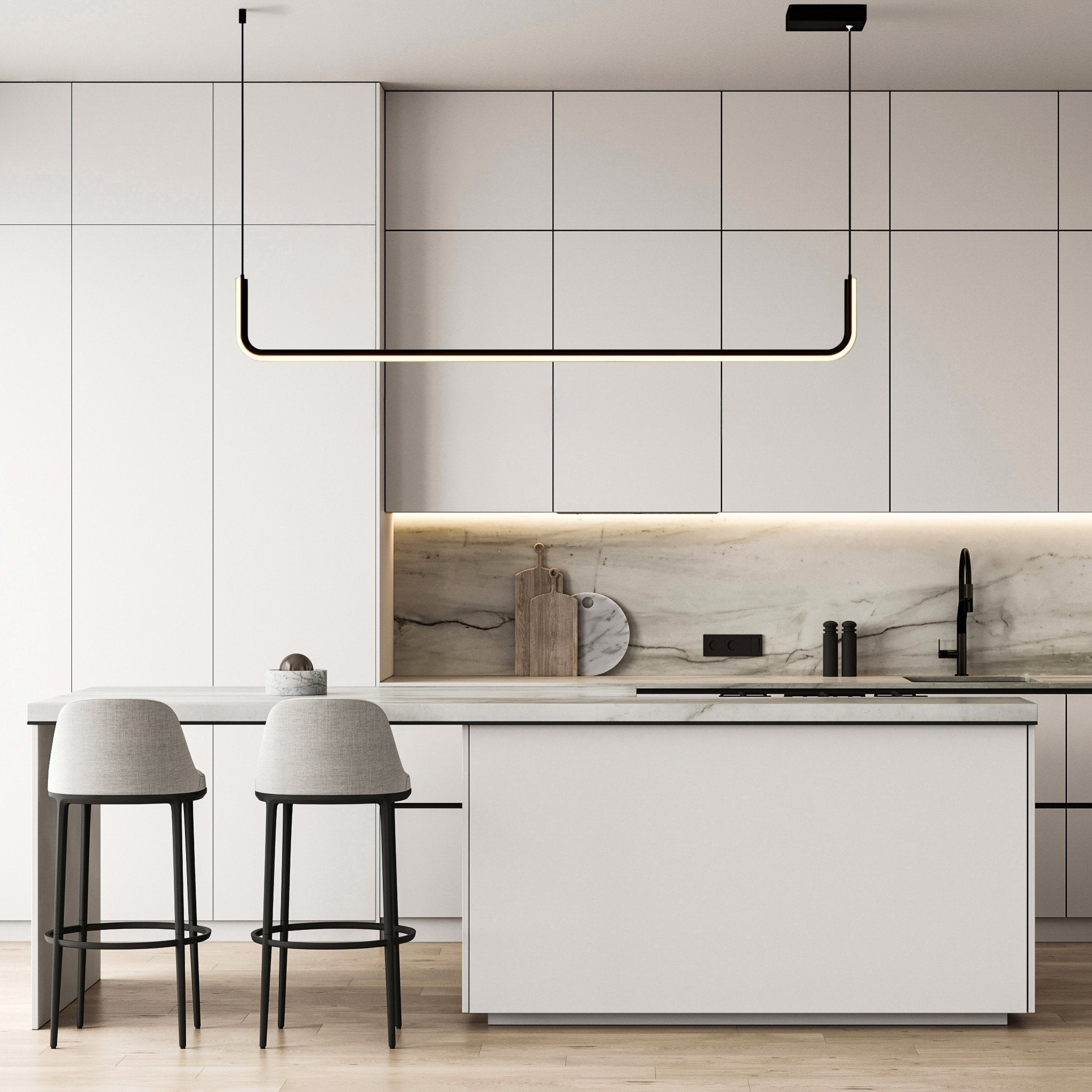 Freyza - Luminara | Elegant Modern Pendant Light for Kitchen and Dining Areas