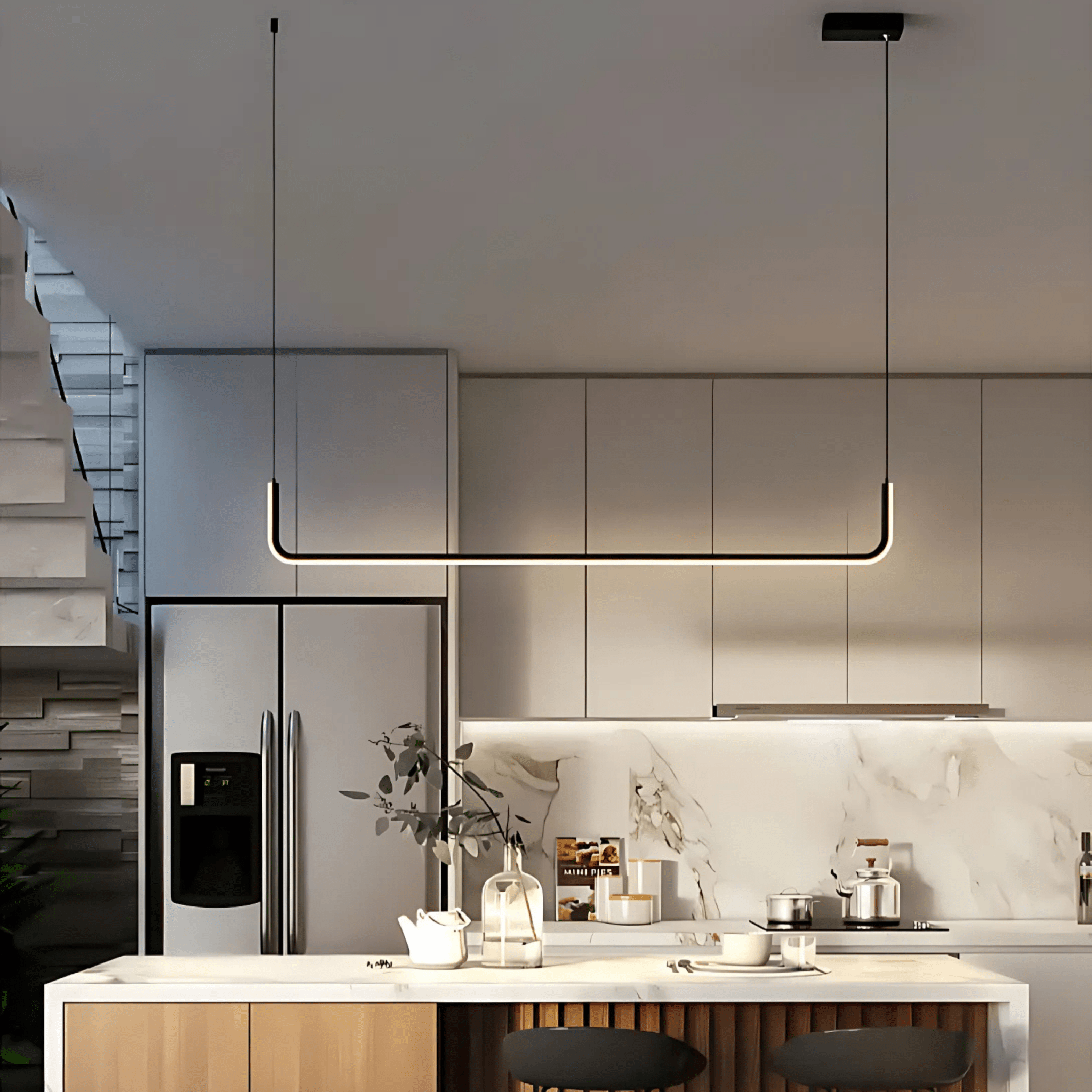 Freyza - Luminara | Elegant Modern Pendant Light for Kitchen and Dining Areas