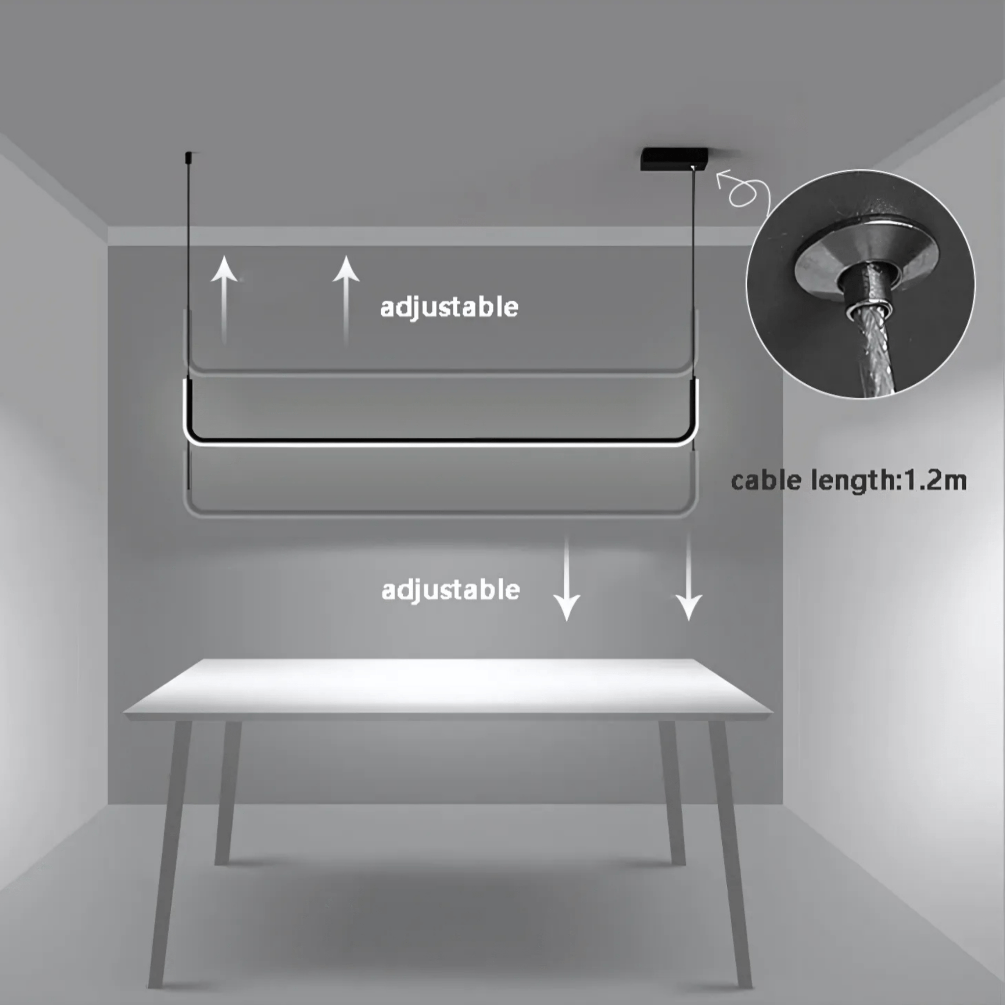 Freyza - Luminara | Elegant Modern Pendant Light for Kitchen and Dining Areas