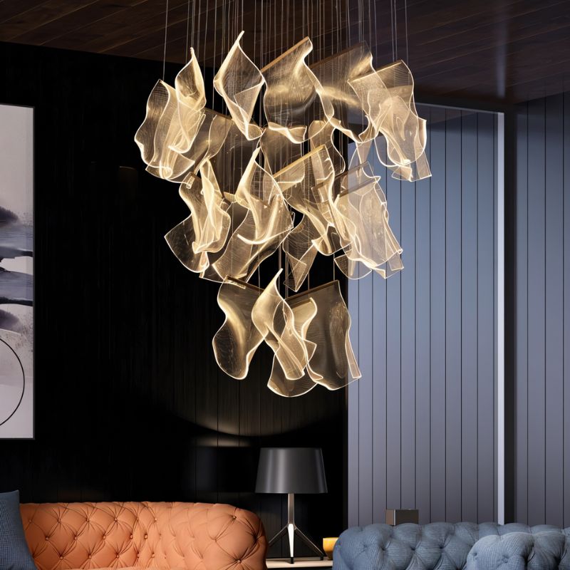 Freyza - Luminara | Elegant Modern Rectangle Ceiling Mount Chandelier