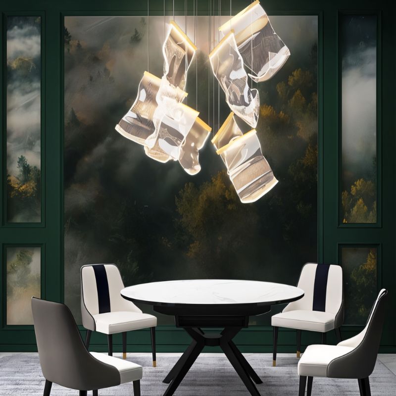 Freyza - Luminara | Elegant Modern Rectangle Ceiling Mount Chandelier