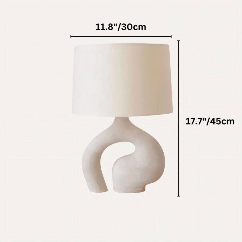 Luminara | Elegant Modern Resin Table Lamp for Bedroom & Living Room 0