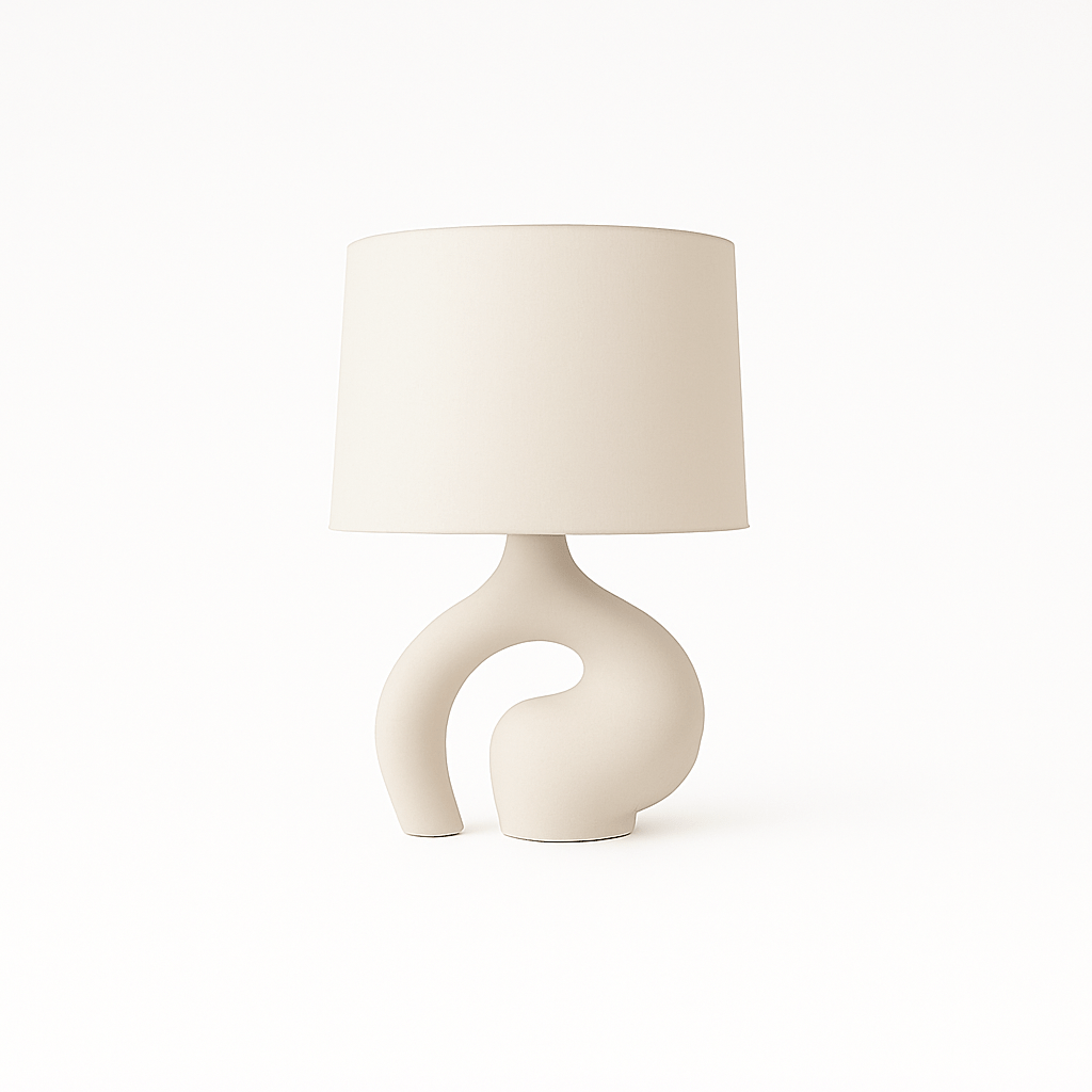Luminara | Elegant Modern Resin Table Lamp for Bedroom & Living Room 1