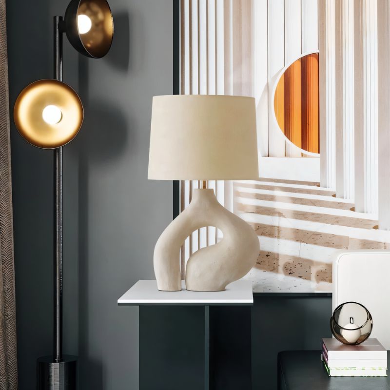 Luminara | Elegant Modern Resin Table Lamp for Bedroom & Living Room 5