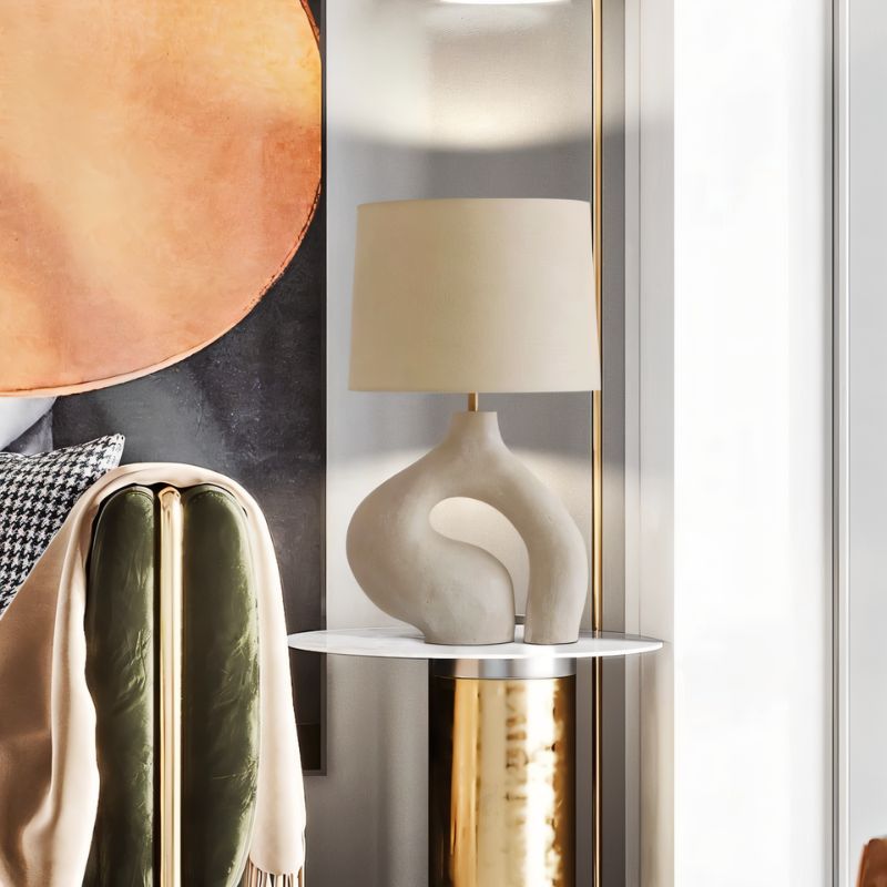 Luminara | Elegant Modern Resin Table Lamp for Bedroom & Living Room 6