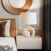 Luminara | Elegant Modern Resin Table Lamp for Bedroom & Living Room 7