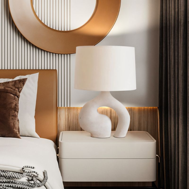Luminara | Elegant Modern Resin Table Lamp for Bedroom & Living Room 7