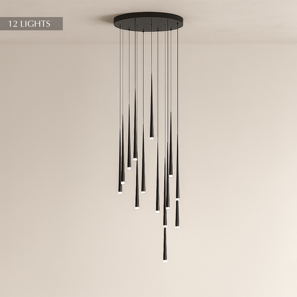 Freyza - Elegant Modern Stainless Steel Dining Room Chandelier Light
