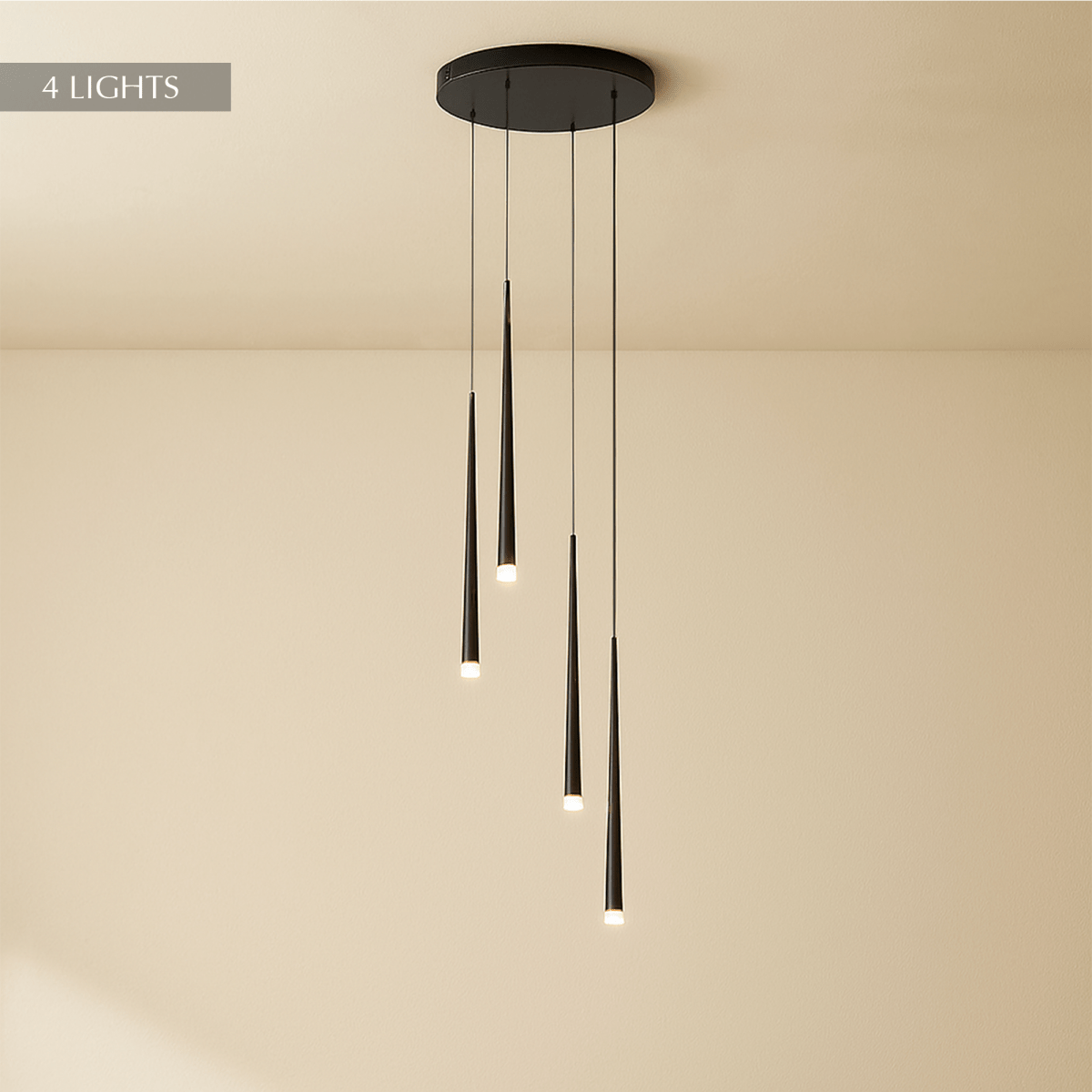Freyza - Elegant Modern Stainless Steel Dining Room Chandelier Light