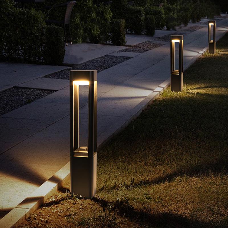 Luminara | Elegant Modern Waterproof LED Bollard Landscape Light 1