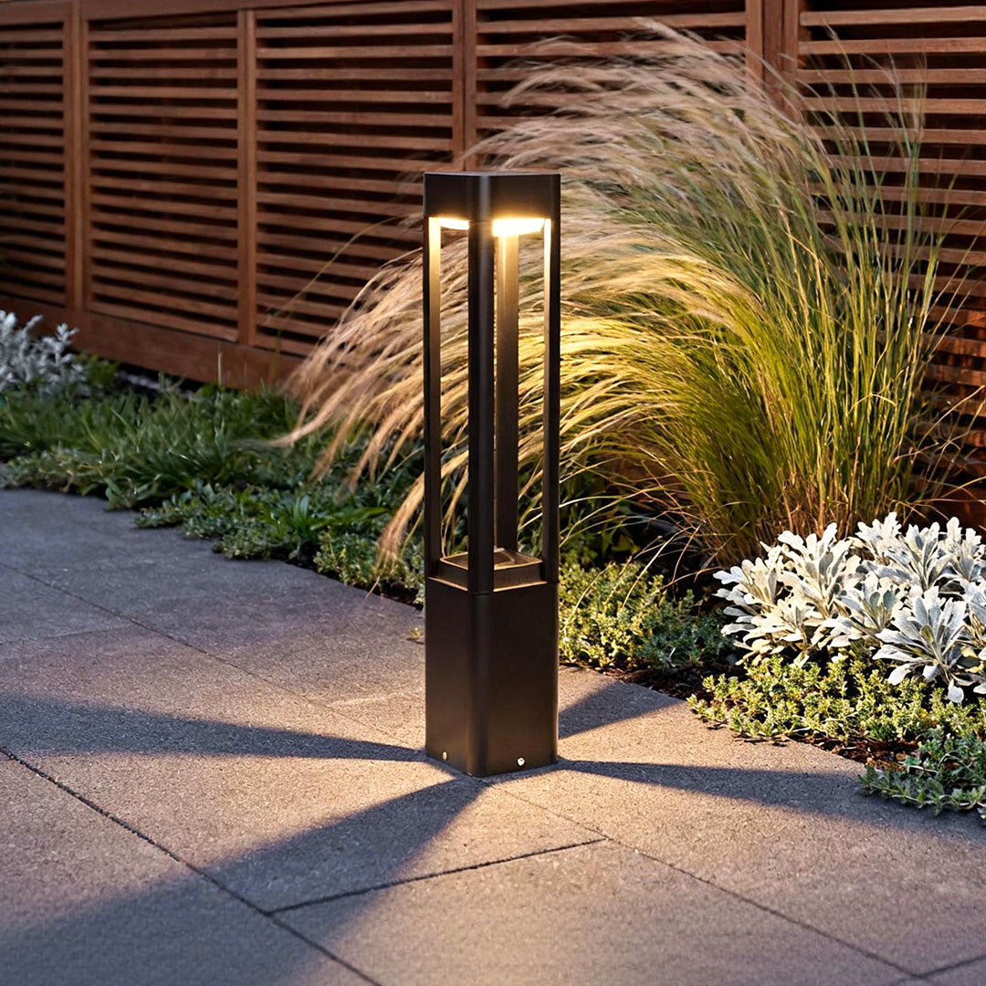 Luminara | Elegant Modern Waterproof LED Bollard Landscape Light 8