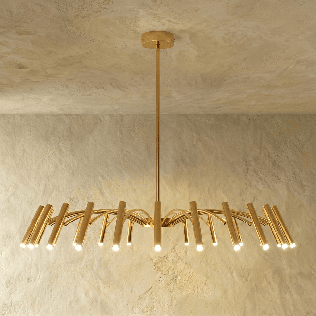 Freyza - Luminara | Elegant Modern Wrought Iron Dining Room Chandelier Light