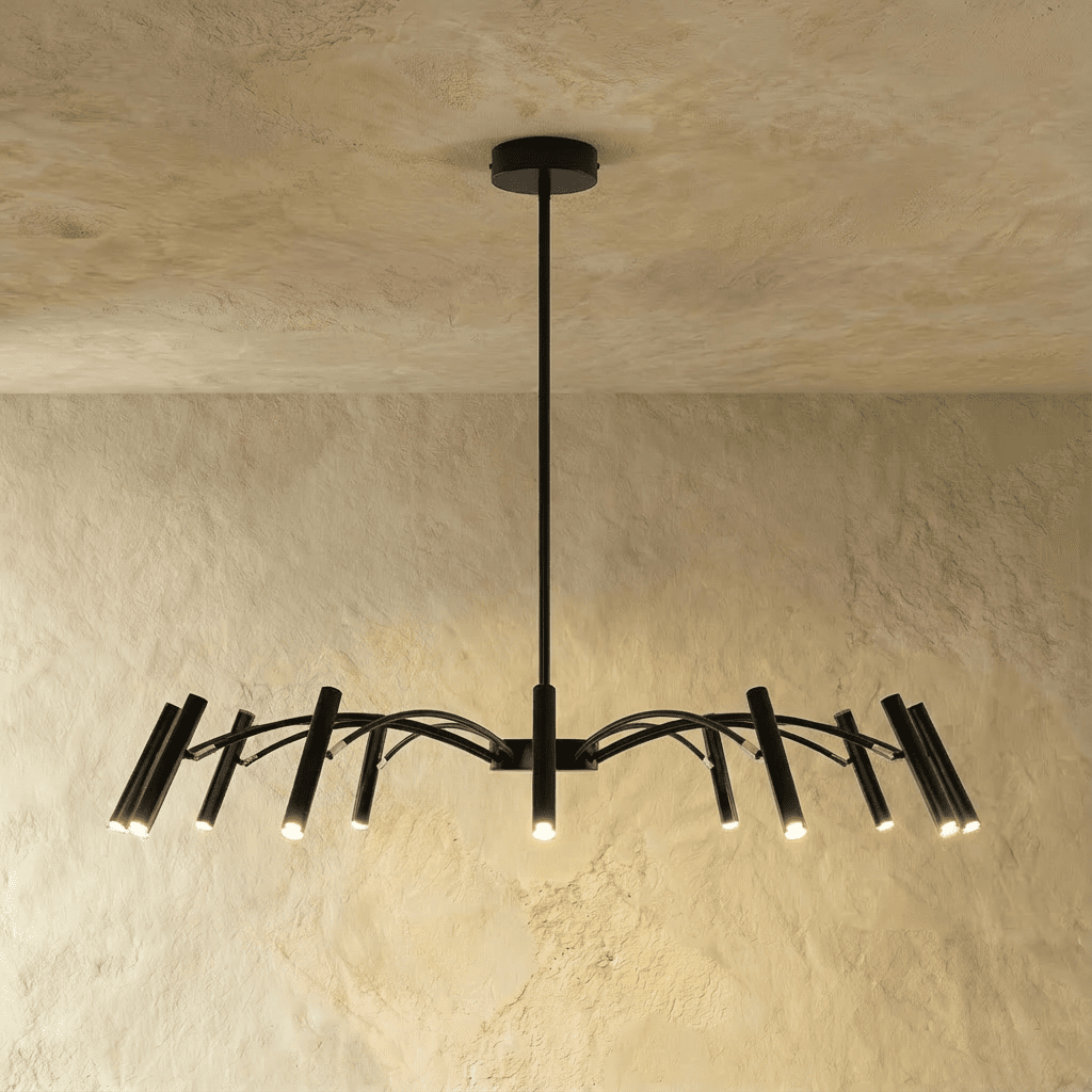 Freyza - Luminara | Elegant Modern Wrought Iron Dining Room Chandelier Light