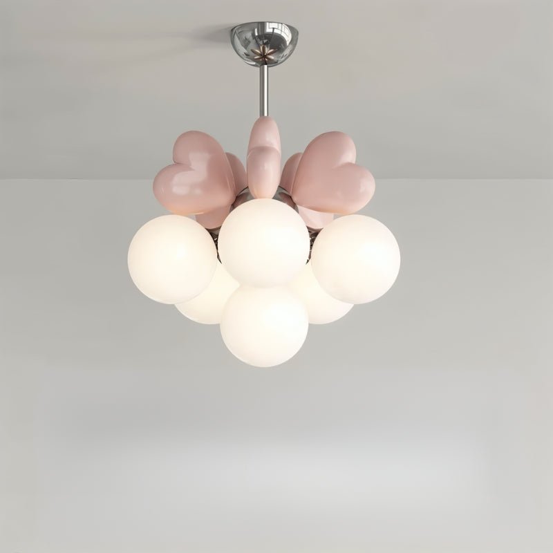 Freyza - Elegant Sculptural Modern Chandelier with Glass Accents