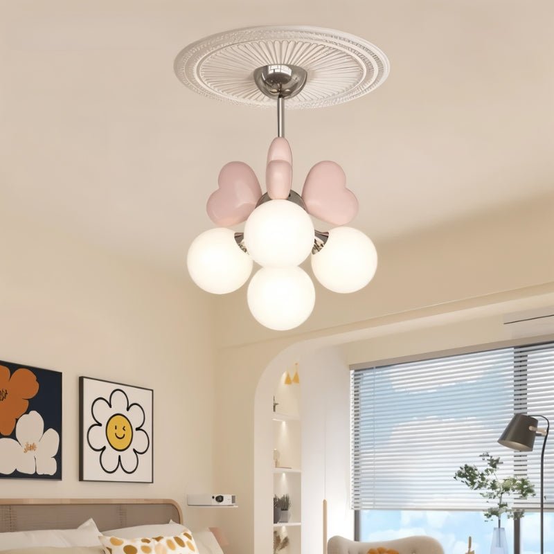 Freyza - Elegant Sculptural Modern Chandelier with Glass Accents