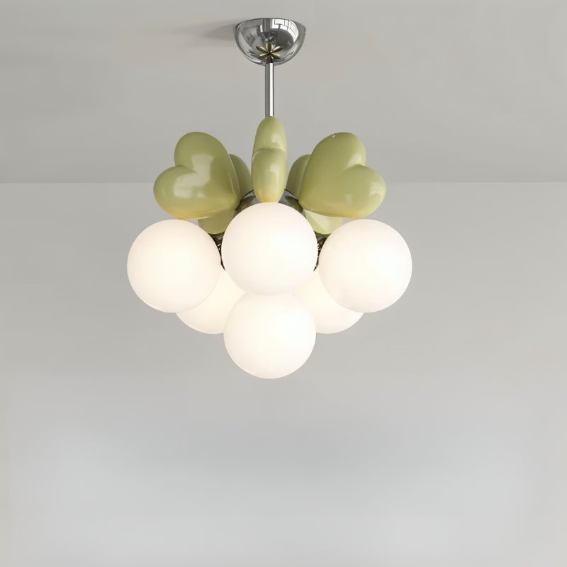 Freyza - Elegant Sculptural Modern Chandelier with Glass Accents