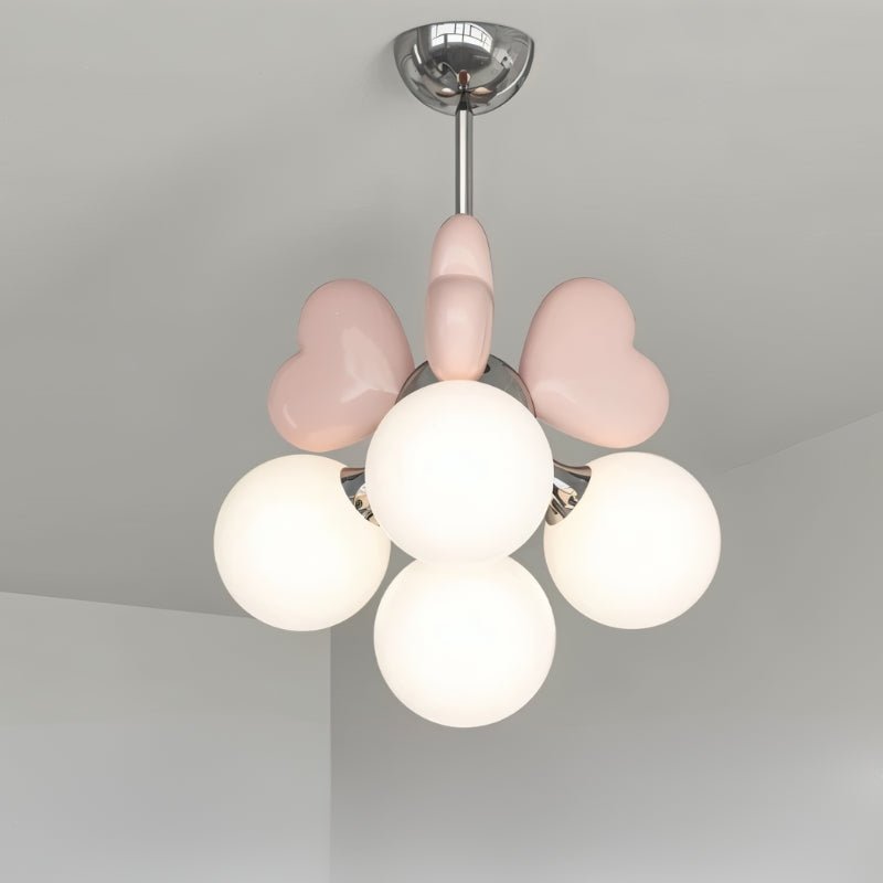 Freyza - Elegant Sculptural Modern Chandelier with Glass Accents