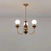 Freyza - Elegant Vintage Glass Iron Chandelier Light Fixture