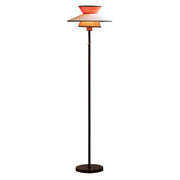 Luminara | Elegant Vintage Iron Standing Floor Lamp with Fabric Shade 0