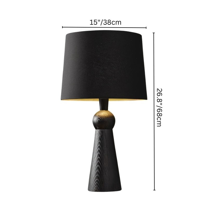 Luminara | Elegant Warm Wooden Base Bedside Table Lamp for Cozy Ambiance 8