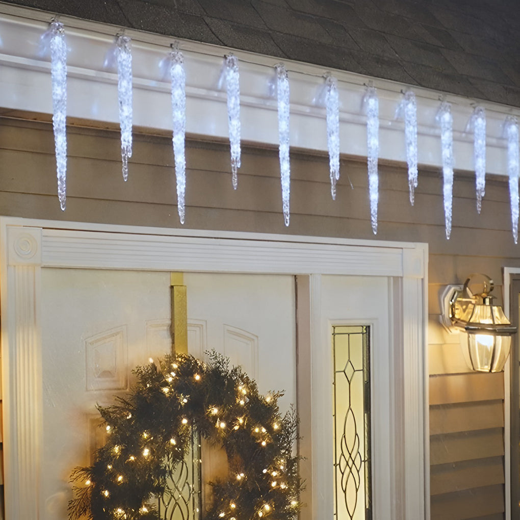 Luminara | Elegant Waterproof Solar LED Icicle String Lights 1