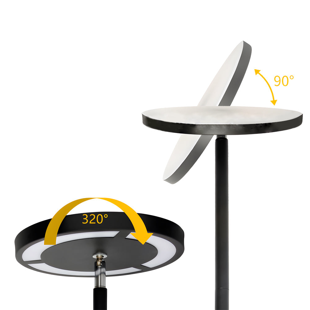 Luminara | Modern Adjustable Black Floor Lamp with RGB Lighting 6