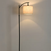 Luminara | Modern Black Arc Floor Lamp with Adjustable Height Design 0