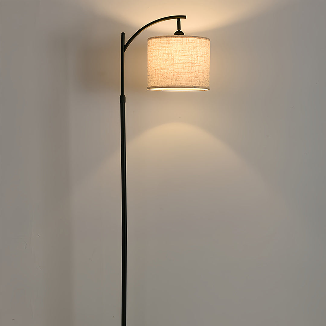 Luminara | Modern Black Arc Floor Lamp with Adjustable Height Design 0
