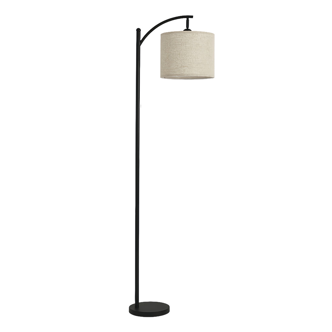 Luminara | Modern Black Arc Floor Lamp with Adjustable Height Design 7