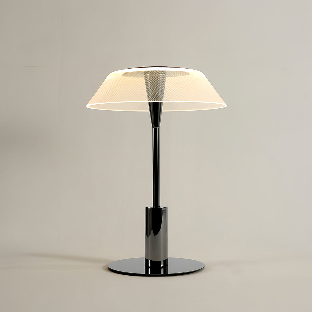 Luminara | Modern Black Floor Lamp with Acrylic Shade for Living Room 8