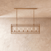 Freyza - Luminara | Modern Black Glass and Metal Dining Room Chandelier