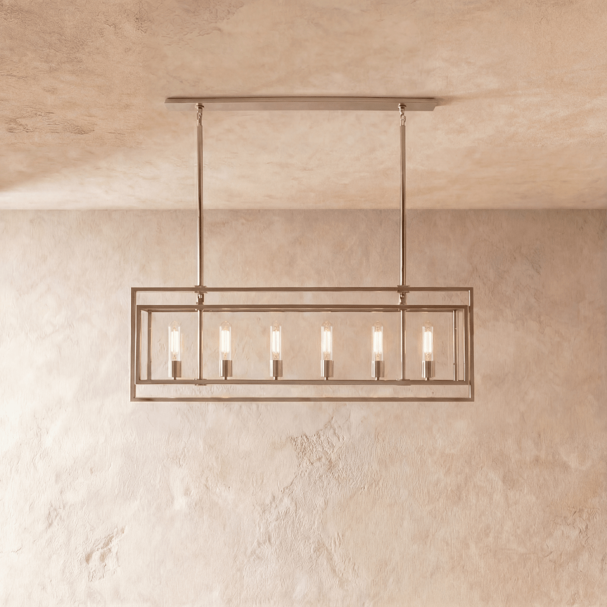 Freyza - Luminara | Modern Black Glass and Metal Dining Room Chandelier