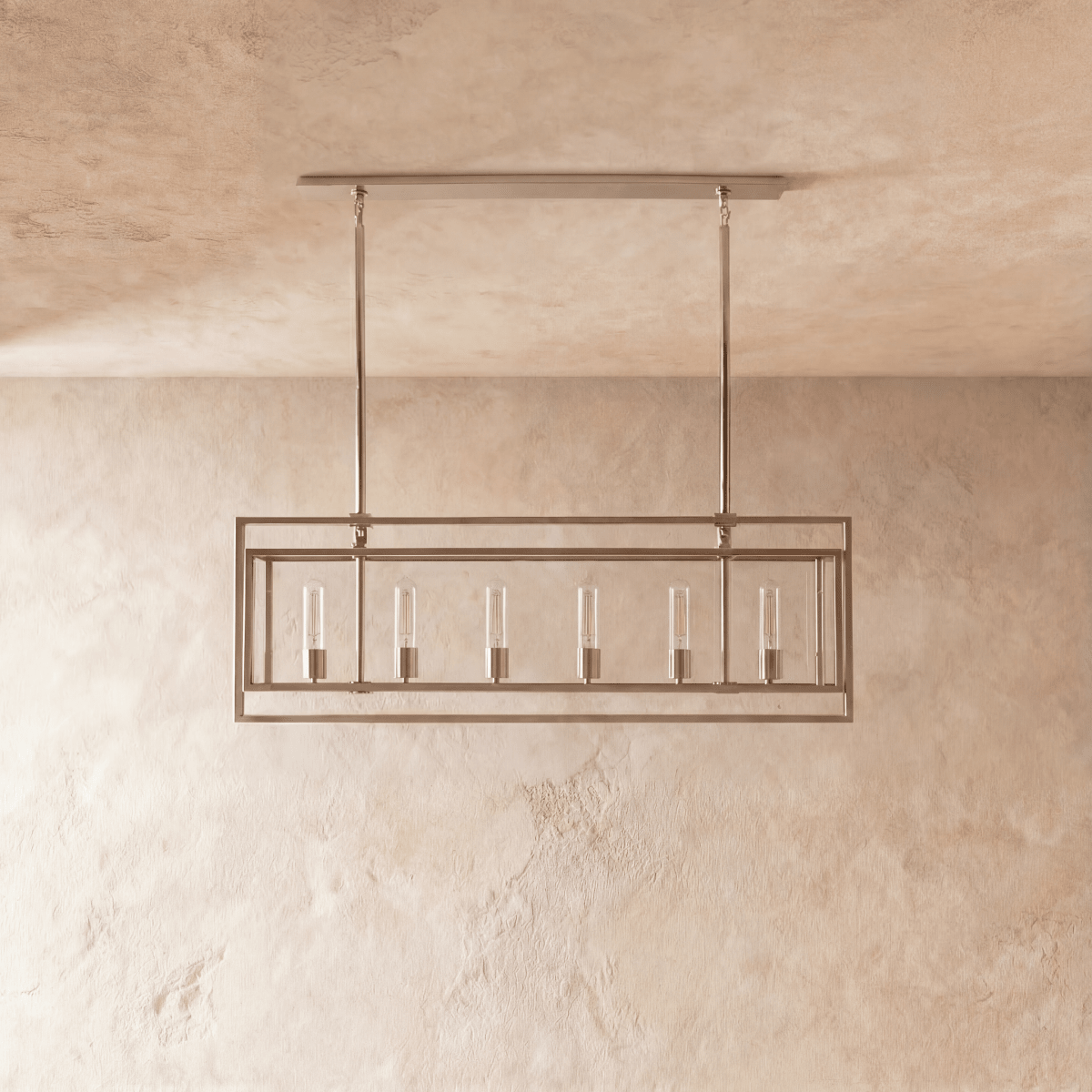 Freyza - Luminara | Modern Black Glass and Metal Dining Room Chandelier