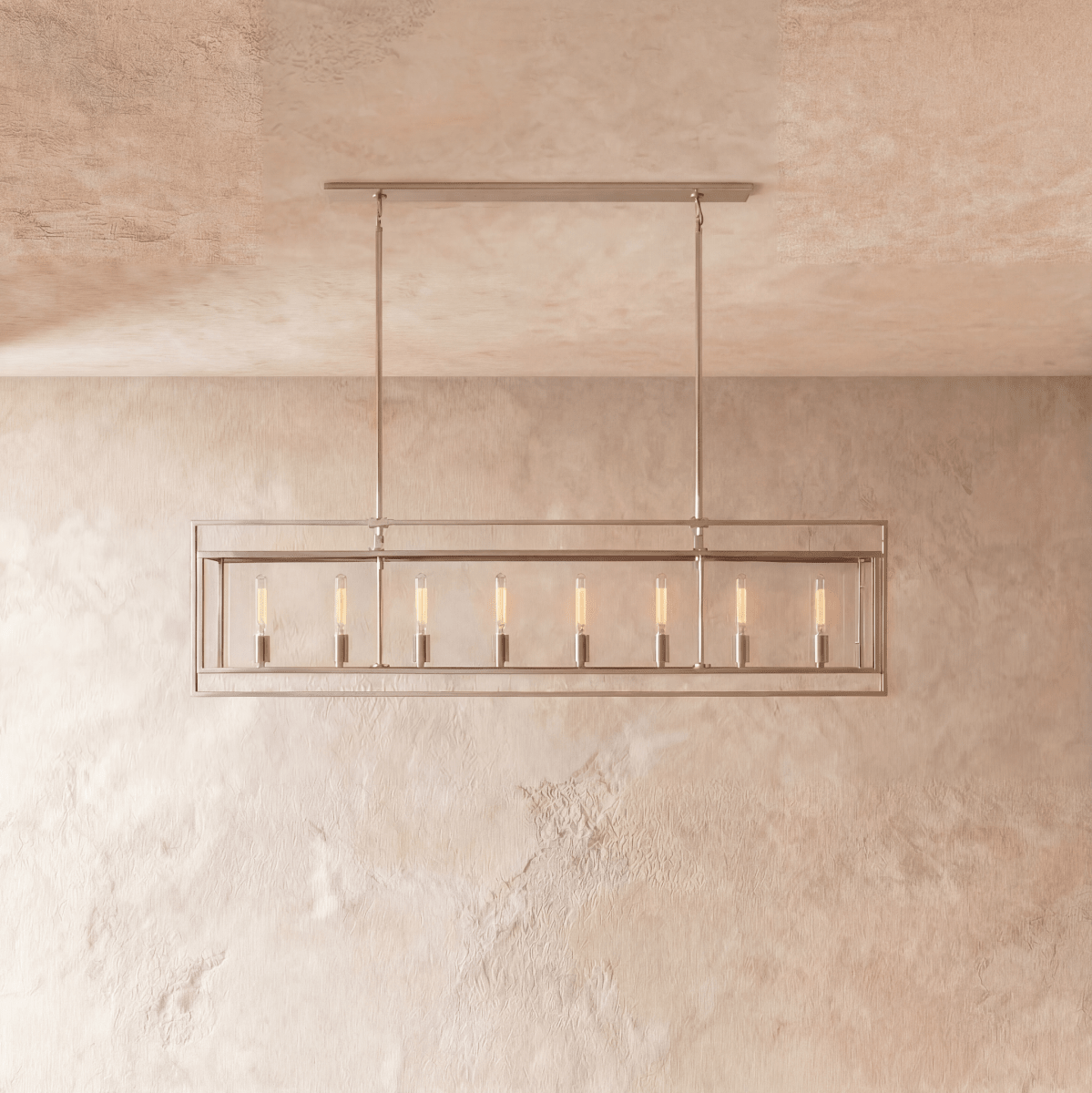 Freyza - Luminara | Modern Black Glass and Metal Dining Room Chandelier