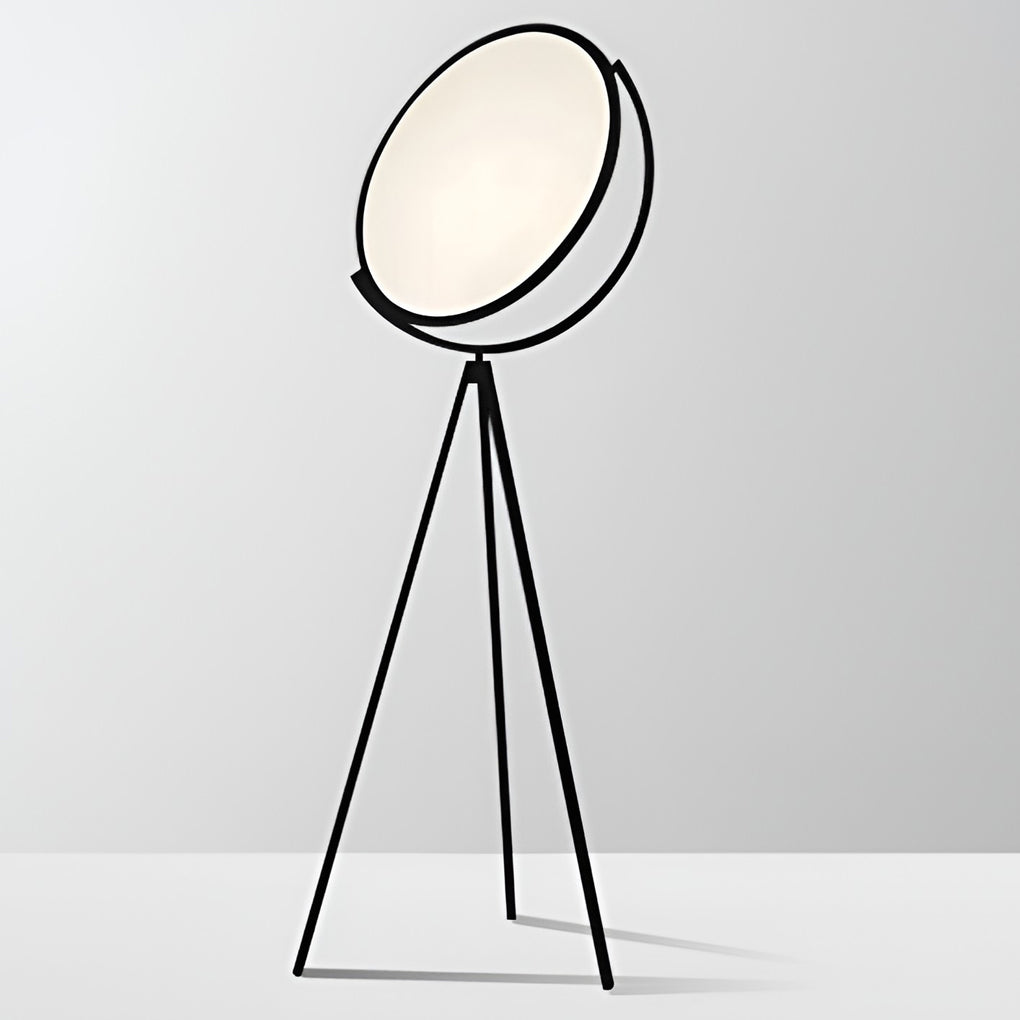 Luminara | Modern Black Metal Tripod Floor Lamp with Adjustable LED Lighting 4