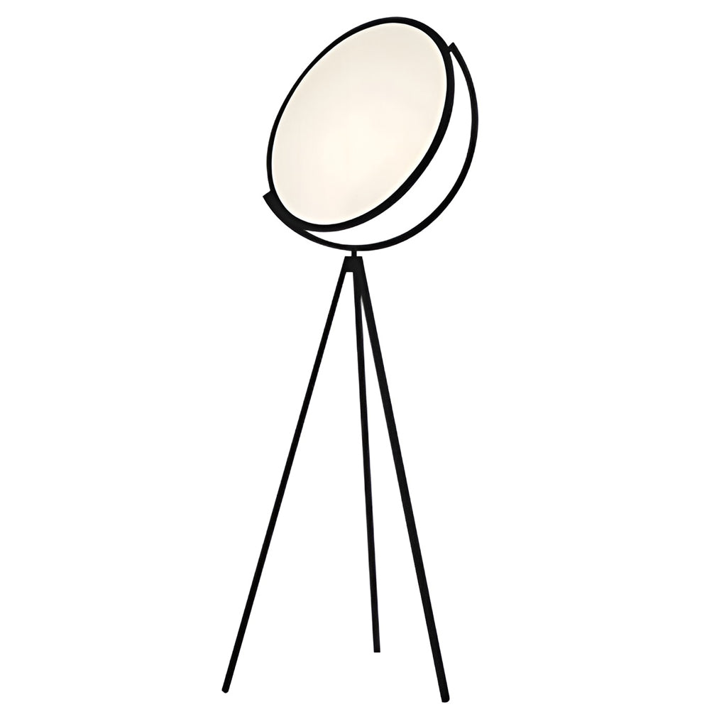 Luminara | Modern Black Metal Tripod Floor Lamp with Adjustable LED Lighting 6