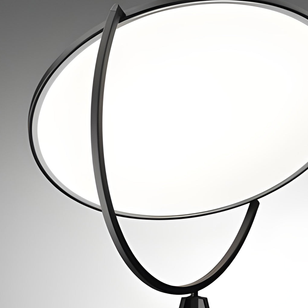 Luminara | Modern Black Metal Tripod Floor Lamp with Adjustable LED Lighting 7