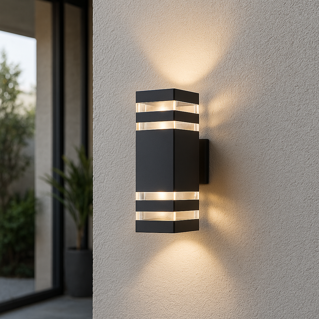 Freyza - Luminara | Modern Elegant 2-Way Outdoor Wall Lantern Light Fixture
