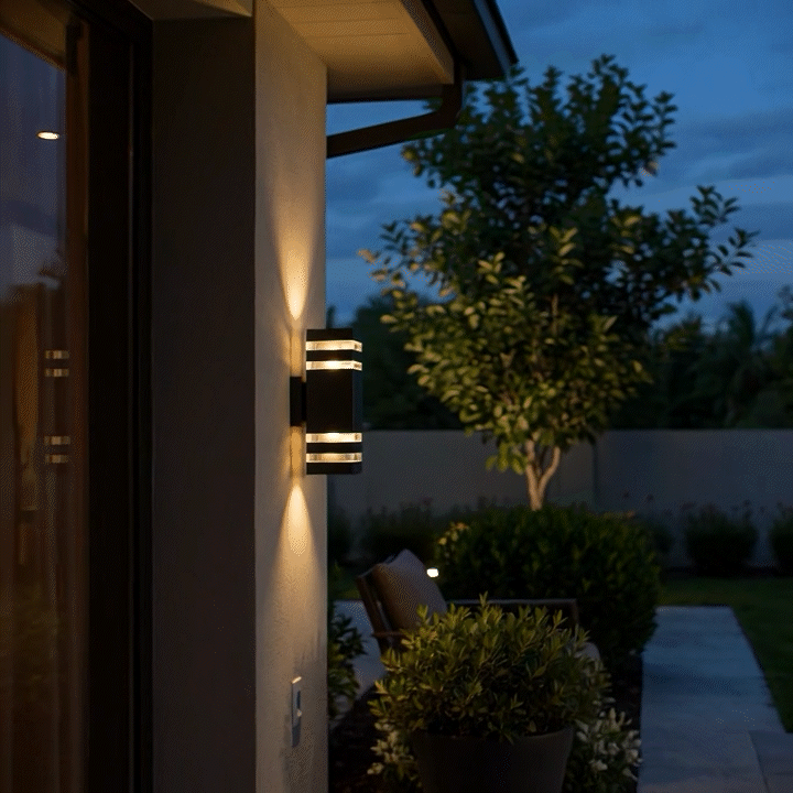 Freyza - Luminara | Modern Elegant 2-Way Outdoor Wall Lantern Light Fixture