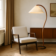 Freyza - Luminara | Modern Elegant Beech Wood Floor Lamp for Living Room