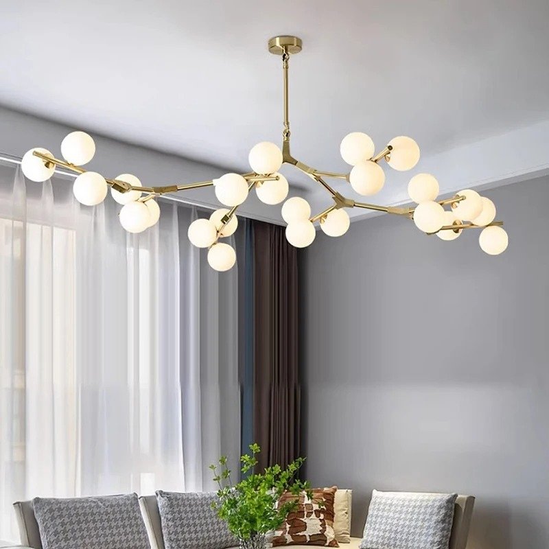 Freyza - Luminara | Modern Elegant Black Chandelier Light Fixture for Home Decor